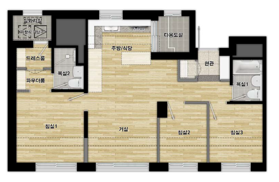 3기신도시-남양주왕숙-안양매곡-평면도