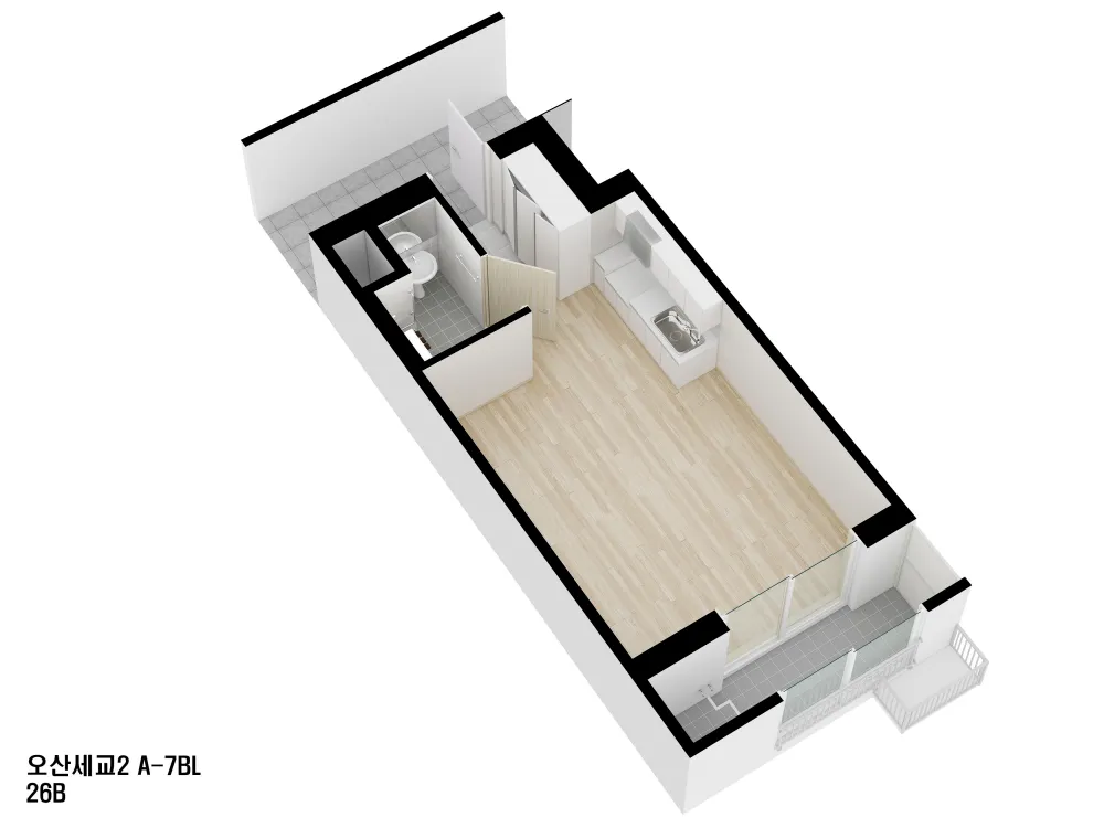 오산세교2 12단지 A 7 평면도 26B 1